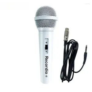 Mikrofoner för GAM-58W Karaoke Moving Coil Microphone Wired Home Singing With Wire Audio Microphone.