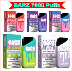 Vape descartável 7000 Pufos 7k E Cigerette Vaporizadores Disponível Caneta Vape Disponível 10 Flavores Cigaretas E E-Cigaretas baratas Mesh malha