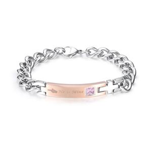 DIY Stainless Steel Chain Bracelet Cremation Jewelry Couple Bracelet Ash Holder Mini Keepsake Jewelry Valentine039s Day Lover G7677996