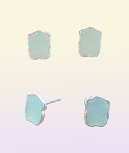 Orecchini a colori dell'orso d'argento con sterzo di Amazonite 925 Sterling Fits Gift Gioielli Europei Andy Jewel 8154336007079255