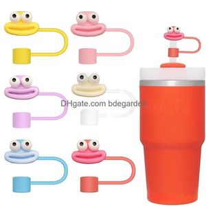 Manico da bevande st topper bere cup accessori sile consigli riutilizzabili a prova di polvere per camminare campeggio campeggio campeggio giardino cucina ota4y