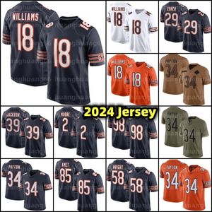 18 Caleb Williams DJ Moore Jersey Dandre Swift Jaquan Brisker Darnell Wright Mooney Cole Kmet 15 Roma Odunze Devin Hester Walter Payton Keenan Allen