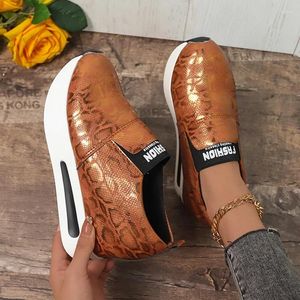 Sapatos casuais zapatillas de deporte con estampado leopardo para mujer zapatos deportivos plataforma gruesa suela tênis