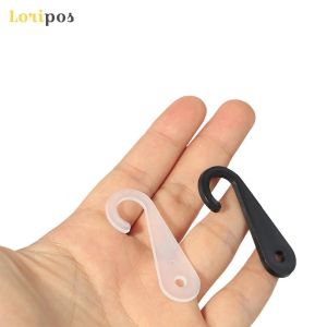 Clips 500pcs klare schwarze weiße Plastiksockenhaken Unterwäsche -Hänger PP Hanging