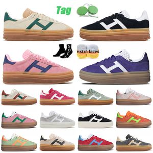 Gazelle Bold Designer Shoes Kadınların kek ayakkabıları OG krema okulu, yeşil, aktif pembe, mavi, popüler, gri, siyah sakız, tenis, spor ayakkabıları【code ：1】