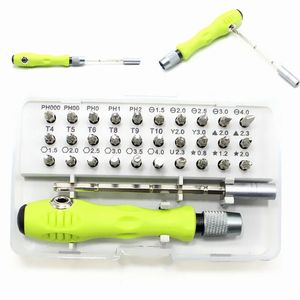 Criativo 32 em 1 chave de fenda Conjunto de precisão Mini Bits de fenda magnética Bits Kit Telefone Mobile Ipad Camera Manutenção Reparo