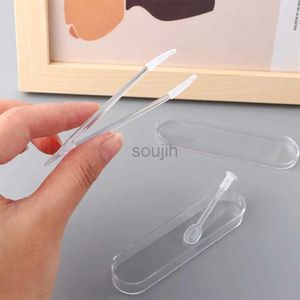 R6N4 Acessórios para lentes de contato PLÁSTICA Independente lente de concha usando ferramentas de beleza transparentes Tweezers Suction Stick Clip D240426