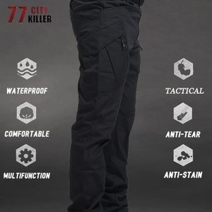 Плюс размер тактические брюки мужчины военные водонепроницаемые грузовые брюки дышащие боевые брюки для армии спец