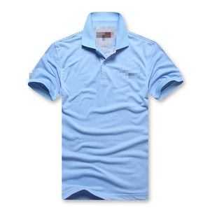 Herrens senior designer Brand Polos herr t-shirt, bomullskrage, retro broderad fast färg snabb torkning kortärmad skjorta avslappnad stil topp