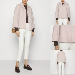 Women Coats Autumn and Winter Weekend Pink Sheep Wool Short Short Coat