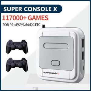 Spelkontroller Joysticks Retro Game Box Super Console X Videospelkonsol för PSPPS1MDN64 WiFi Support HD OUT BUILDIN 50 EM7961055