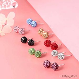 Dangle Chandelier 20 Colors Shiny Ball Stud Earrings All Match Sweet Simple Daily Life Party School Decoration Birthday Festival Jewelry Gift