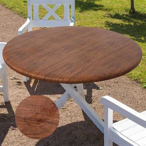 Bordduk Homaxy Elastic Round Table Tyg Back Vinyl Table täcker vattentätt och lämpligt för flanellskrapbar camping matbord täckning 240426