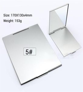 Espelho cosmético de 10pcs inteiros dobrável ultrafino 5 tamanhos compõem maquiagem retângulo dobrável y2001145432000