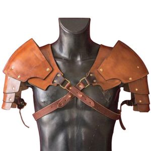 Pauldrons Sex Toys Leather Harness Stage Wear Fashion Men Harajuku Top Bdsm Restraints Anime Cosplay Costume Slave Halloween Dress233r