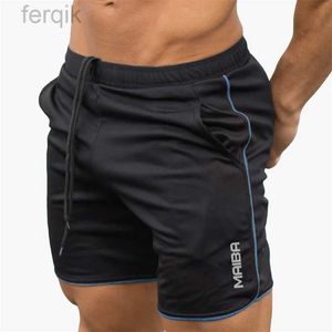 Mäns shorts 2024 Summer Sport Shorts Män fitness Sweatpants Bodybuilding Short Pants Mens Gym Quick Dry Brand Jogging Mesh Men Shorts D240426