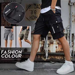 Men's Shorts Commodity shorts mens fashionable summer casual pants student trend Hong Kong style pants J240426