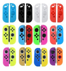 Joycon Yumuşak Silikon Koruma Nintend Switch için Cilt Kılıfı Joycon Kontrolör Koruyucu Kapak DHL FedEx EMS Ship4324275