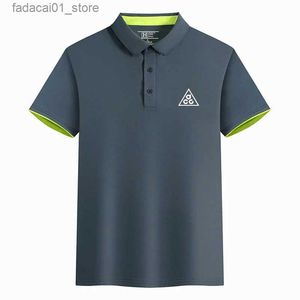 Men's T-Shirts Spring/Summer Mens Polo Shirt 2024 New High Quality Quick Drying Breathable T-shirt Fashion Casual Short sleeved SweatshirtQ240426