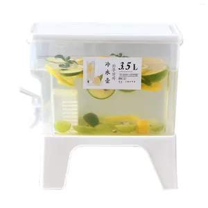 Water Bottles Cold Drink Bucket With Faucet 3.5L Drinks Dispenser Tap For Summer Daily