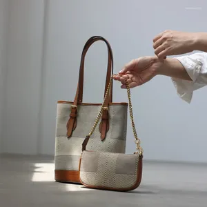 Bolsas de noite para mulheres, forma de bolsa de ombro, 2 peças definir bolsas de luxo desiges tecidos exclusivos com cabo ajustável de couro real