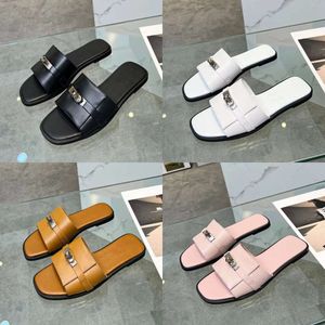 Flip-flops de verão Sandálias da moda Designer feminino Aberto dos dedos dos pés Flatores de pé confortáveis chinelos de praia elegantes