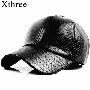 Caps de bola xthree moda Baseball Cap Women Fall Faux Leather Cap Hip Hop Snapback Chapéus para homens Chapéu de inverno para mulheres J240425