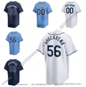 New Rays Rays Custom Baseball Jerseys Randy Arozarena Isaac Paredes Aaron Civale Home Away Jersey Men Women Youth S-3xl