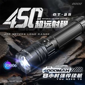 LED -fackla ficklampor Camping Super Bright ficklampor Torches Nyaste mini Portable High Brightes Torch GT25 Strong Light Falllight Zoom Ultra Bright Long Range R