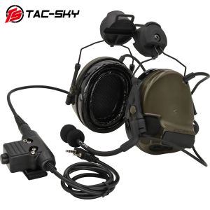 Затычки для ушей Tacsky Tactical Hearpet Comtac III шлема рельсового кронштейна версии для отмены