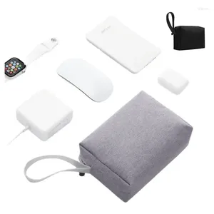 Bolsas de armazenamento Estilo de negócios 3C Acessórios digitais BACO Dados do mouse Cabo u disco fone de ouvido Power Bank Handbag Container Gift