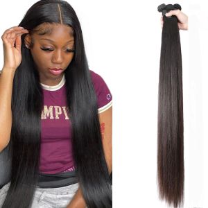 Wigs NextFace 10A Grade Brazilian Hair Straight Hair Bundles Natural Color Human Hair Bundles 1040 inch Remy Hair Weaves For Sale