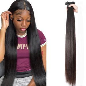 Perucas nextface 10a grau de cabelo brasileiro pacote de cabelo liso de cor natural Facotes de cabelo humano 1040 polegadas Remy Hair theaves à venda