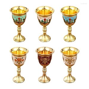 Canecas Classic-Beverage-Goblet com pernas altas e uma queda de goblet de goblet de estilo pequeno de estilo europeu de estilo sólido