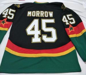 Homens para jovens personalizados Vintage 45 Brendan Morrow Dallass Stars Hockey Jersey Size s5xl ou personalizado qualquer nome ou número4913219