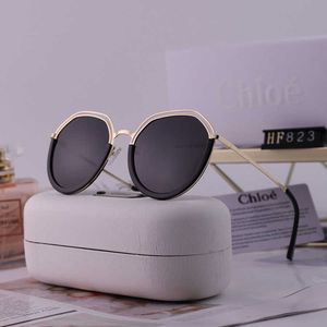 Fan fashion anchor large frame Polarized Sunglasses female concave modeling street shooting Sunglasses personalized driving glasses trend