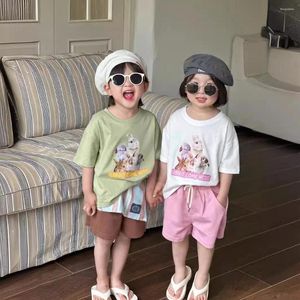 Shorts Kids 2024 Style Summer Summer Match Coll Color Color Fashion Simply Pants