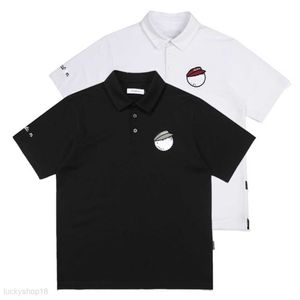 Golf kıyafetleri erkek tişörtler top baskı tshirt saf pamuk nefes alabilen rahat spor gömlek 2024 yaz ABD Yüksek Sokak Malbons Boyut S-XL