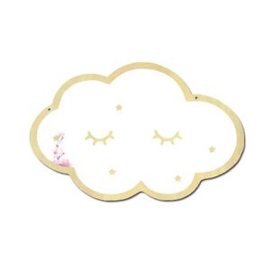 2024 Ins Nordic Wood Crown Cloud Ice Cream Stars Cat Children Acrylic Decorative Mirror Home Wall Decoration Artwork Mirror ToolsFor