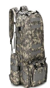 Mochila tática de 50L 4 em 1 Bolsas militares Mochila Mochila Molle Molle Outdoor Sport Men Men acampando para caminhada de viagem Bag5049449