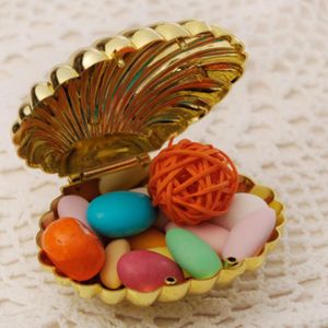 10pcsset Wedding Favor Box DIY Bright Farben Shell Form Party Lieferungen Überraschung Süßigkeiten Aufbewahrung Teatime Geburtstag Schmuck Case 8038595