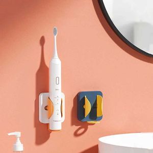 Toothbrush Holders Electric toothbrush holder 2021 new gravity sensor creative trackless wall mounted bracket saves space bathroom accessories 240426