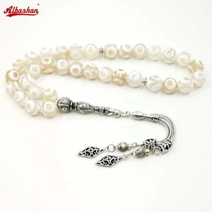 Tasbih Eyes Natural Eyes Agate Stone Muslim Misbaha Preghiera perline Accessori islamici su gioielli turchi a mano 33 Rosario perle bracciale 240415