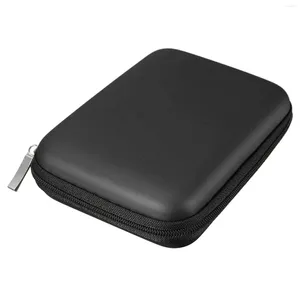 Sacos de armazenamento 1pc Drive rígido conveniente com zíper 2.5 HDD Black Bolet Box portátil portátil Proteção ao disco