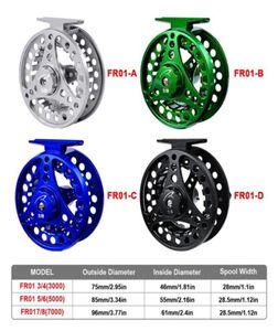 Bobinas de pesca com mosca 3 4 5 6 7 8 Carrela de alumínio de pesca com mosca Máquina CNC Cut Large Die Casting300N3731010