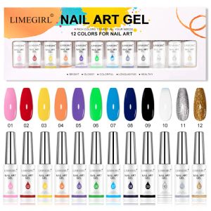 Kits Limegirl Nail Art Gel Polish Kit aus dem UV/LED Semi Permanent Tintenfarbe Farbe Lackgel Nagellack Lack Salon Malon Maler Designs