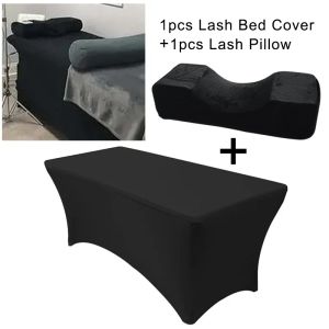 Verktyg Lash Pillow Neck Support Eyelash Pillow Eyelashes Bed Cover Set ympning Ögton