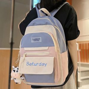 School Bags Cool Girl College Student Travel Bag Cute Women Fashion Female Book Backpack Lady Laptop Harajuku Kawaii