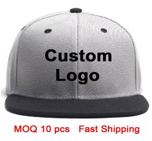 Custom Cap 3D вышивка логотип Flat Brim Tennis Hip Hop Tour Full Closed Fitted Trucker Baseball Sport Custom Snapback HA2720831