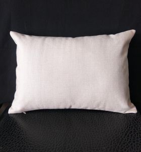 1pc 12x18in Blank Blank Linen Lumber Pillow Tampa para sublimação impressão lisa cinza cinza FAUX LONEN CUSHION Cushion para calor P8906168